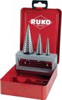 NW Stufenbohrersatz D.4-12/4-20/4-30mm HSS geradegenutet 3tlg.Metallkassette RUKO (4000601768)