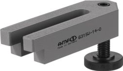 NW Spanneisen Nr.6315V f.T-Nuten 10mm abgesetzt m.verstellb.Stützschraube AMF (4000603580)