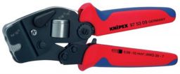 NW Crimpzange L.190mm 0,08-10,0+16 (AWG 28-5 ) mm² brün.2K-Hülle KNIPEX (4000810442)