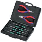 NW Elektronikwerkzeugsatz 8tlg.im Kunststoffkoffer KNIPEX (4000810499)