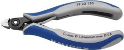 NW Elektron.Seitenschneider L.120mm mini kl.Facette KNIPEX Mehrkomp.-Hüllen (4000810824)