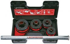 NW Schneidkluppenset 1/2 3/4 1 11/4 Ku.-Koffer ROTHENBERGER (4000812801)