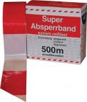 NW Absperrband L.500 m B.80mm rot/weiß geblockt 500m/Karton (4000818330)