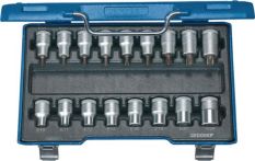NW Steckschlüsselsatz 1/2Zoll 17tlg. TX20-60 E10-24 Chrom Sonderstahl GEDORE (4000821553)