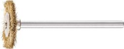 NW Minirundbürste RBU D19xB2xL5mm Messingdraht Schaft-D.3mm PFERD (4000840573)