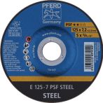 NW Schruppscheibe PSF STEEL D115xS7,2mm gekr.STA Bohrung 22,23mm PFERD (4000842650)
