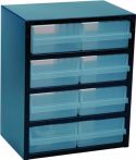 NW Kleinteilemagazin B357xT255xH435mm Stahlbl.8 Schubl.Poypropylen anthrazit RAACO (4000871611)