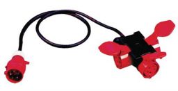 NW Kompaktverteiler IP44 H07RN-F5G1,5mm2 L.1,5m Eingang/Ausgang 1xCEE/3xKuppl. (4000873913)