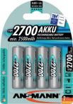 NW Akkuzelle 1,2 V 2700 mAh R6-AA-Mignon HR6 4 4St./Blister ANSMANN (4000876111)