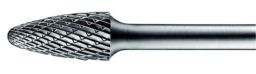 NW Frässtift Form RBF D.6mm Kopf-L.18mm Schaft-D.6mm HM Verz.3 Plus PFERD (4142160311)