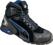 NW Sicherheitsstiefel Rio Black Mid Gr. 39 schwarz/blau Leder S3 SRC EN20345 (4300700409)