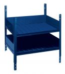 NW Regalelement LOGS 40 H520xB540xT390mm blau RAL 5022 m.Doppelfachboden LOGS (5000680974)