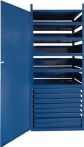 NW Schrank m.Tür LOGS 145 H1550xB540xT390mm 8 Schubl.5 Fbd.blau RAL LOGS (5000680984)