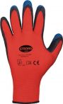 NW Handschuh TIP GRIP EN388 EN420 Gr.9 rot/schwarz/blau Träger 100%PES Feinstrick (8000140726)