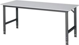 NW Werktisch B2000xT800xH760-1080mm Arbeitsplatte Melamin Gestell anthrazit (9000425574)