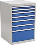 NW Schubladenschrank H1019xB705xT736mm grau/blau 2x75,2x100,2x125,1x300mm Schubl. (9000426016)