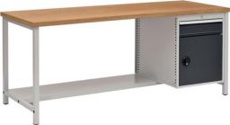NW Werkbank grau/anthr.-grau B2000xH859xT750mm Buche Multiplex 40mm 1 chubl.1Tür (9000426069)