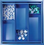 NW Schubladen-Unterteilungsmaterial BK 600 Front-H.140mm 2 Längs-/3 Querteiler (9000427010)