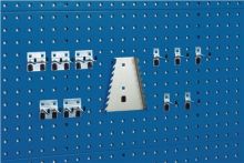 NW Werkzeughaltersortiment 11-tlg.verz.f.Lochplatten 5Haken/5 Doppelhaken/1Hal.BOTT (9000429030)