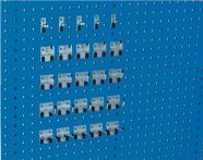 NW Werkzeughaltersortiment 25-tlg.verz.f.Lochplatten 15Hak./5Doppelh./5Klammern (9000429164)