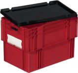 NW Stülpdeckel L600xB400mm schwarz PP f.Drehstapelbehälter LA-KA-PE (9000446140)