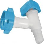 NW Auslaufhahn HD-PE 19mm Verschraubung S 38 lebensmittelbeständig HÜNERSDORFF (9000450246)