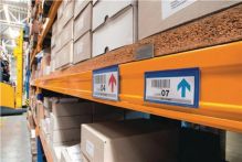 NW Etikettentasche B100xH38mm blau magn.50St./Pack (9000451000)