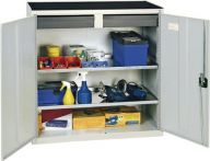 NW Werkzeug-/Beistellschrank H1000xB1000xT500mm 2Schubl.,2 BD lichtgrau STUMPF (9000452290)