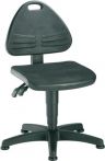 NW Arbeitsdrehstuhl ISITEC Bodengleiter Integralschaum schwarz 430-600mm BIMOS (9000454060)