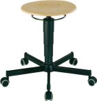 NW Drehhocker m.Rollen Buche natur Sitz-H.460-630mm BIMOS (9000454134)