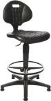 NW Arbeitsdrehstuhl Tec 20 Bodengleiter+Fußring Polyurethanschaum schwarz 590-840mm (9000454307)