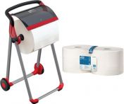 NW Papierspender-Set H1006xB646xT530ca.mm Bodenständer m.4 Rollen TORK Starke Mehrz (9000469203)