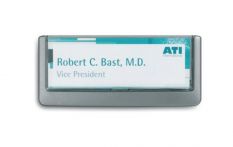 NW Tür-/Infoschild B149xH52,5mm Sichtfenster Plexiglas Rücken ABS graphit DURABLE (9000483400)