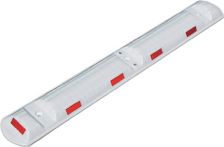 NW Leitschwelle L1170xB150xH50mm PP weiß m.roten Reflexstreifen (9000490041)