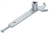 NW Dreikantschlüssel DIN 3223 m.Hak.Stahlguss verz.f.Absperrpfosten (9000490111)