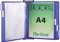 NW Wandhalter 5 Sichttafeln blau m.Drahtrahmen,ku.-ummantelt f.DIN A4 (9000492050)