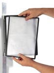 NW Wandhalter 5 Sichttafeln schwarz m.Profilrahmen DURABLE (9000492455)