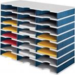 NW Sortierablage Trio 24 Fächer H573xB723xT331mm Polystyrol grau/blau (9000493349)