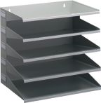 NW Sortierstation 5 Fächer H330xB360xT250mm Stahlbl.lichtgrau DURABLE (9000493660)
