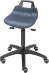 NW Drehhocker m.Rollen PU-Schaum blau Sitz-H.520-710mm (9000454433)