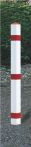 NW Sperrpfosten STA rot-weiß m.Bodenhülse m.Spitzkappe (9192490117)