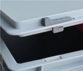 NW Schiebeverschluss grau f.Transport- u.Stapelbehälter 10 St./Beutel (9000447872)