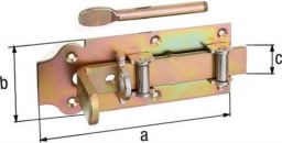 NW Stalltür-RL-Schlossriegel L.200mm B.80mm STA galv. gelb verz. GAH (3000200124)