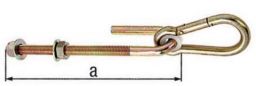 NW Schaukelhaken Maß a 200mm STA galv. gelb verz. GAH (3000200138)