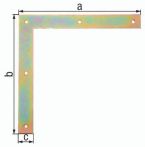 NW Tor-Winkel B.30mm L.250 x 250mm STA galv.gelb verz.GAH (3000200238)