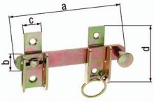 NW Schlagladenüberwurf L.120mm B.18mm STA galv. gelb verz. Loch-D. 6mm GAH (3000200273)