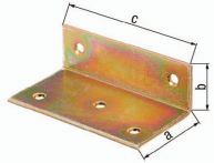 NW Breitwinkel Maß a 40mm Schenkel-L.25mm galv.gelb verz.gleichschenklig GAH (3000200367)