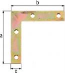 NW Möbelwinkel L.40x40mm B.10mm STA galv. gelb verz. GAH (3000200427)