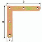 NW Eckwinkel L.150x150mm B.20mm STA galv. gelb verz. GAH (3000200455)