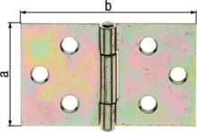NW Scharnier H.30mm B.47mm S.1mm STA galv.gelb verz.breit GAH (3000200490)
